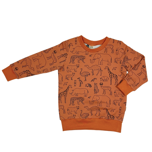 Baby en Kids Sweater Safari Dieren - Kleine Baasjes