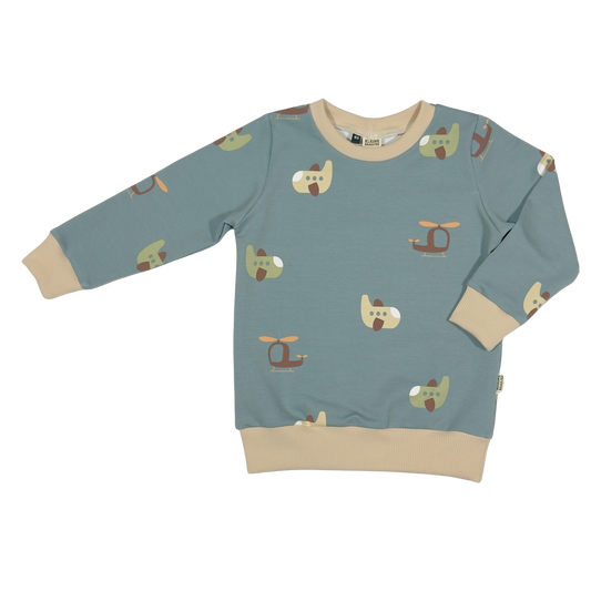 Baby en Kids Sweater Vliegtuig - Kleine Baasjes