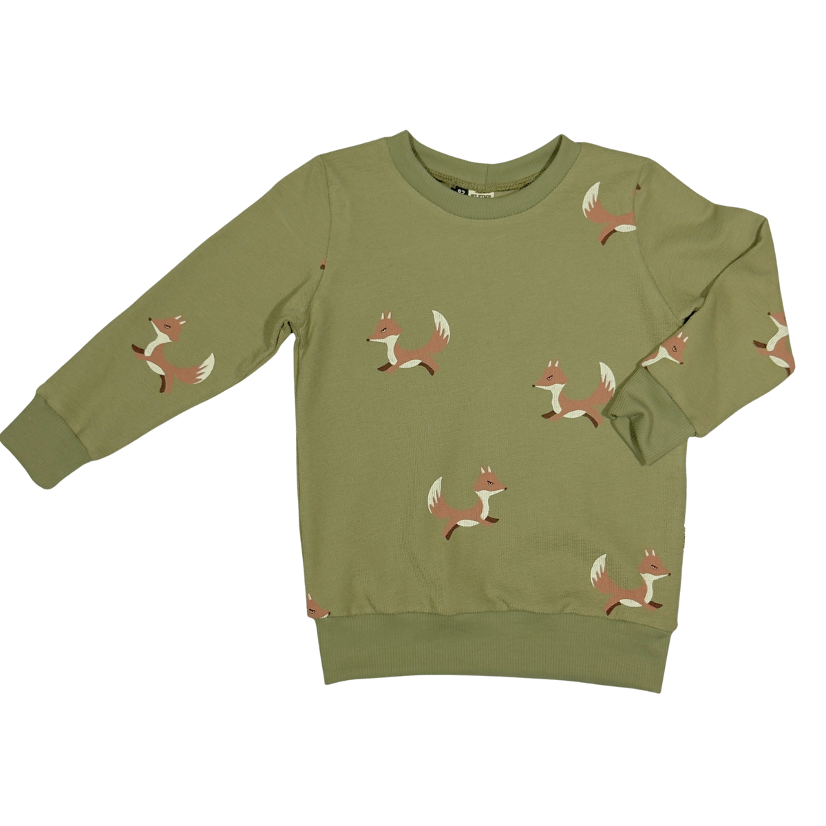 Baby en Kids Sweater Vos Groen - Kleine Baasjes