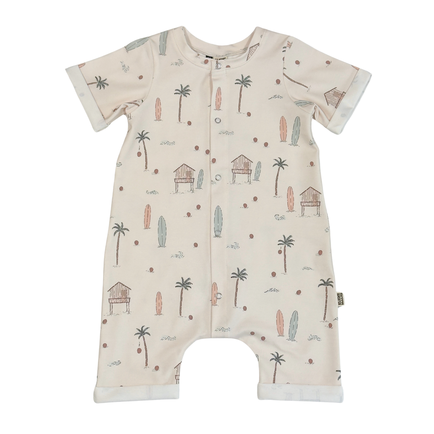 Baby Zomer Jumpsuit Creme At The Beach