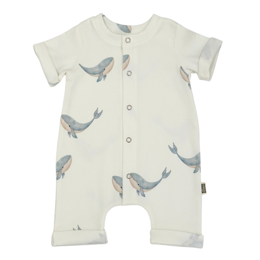 Baby Zomer Jumpsuit Rib Walvis