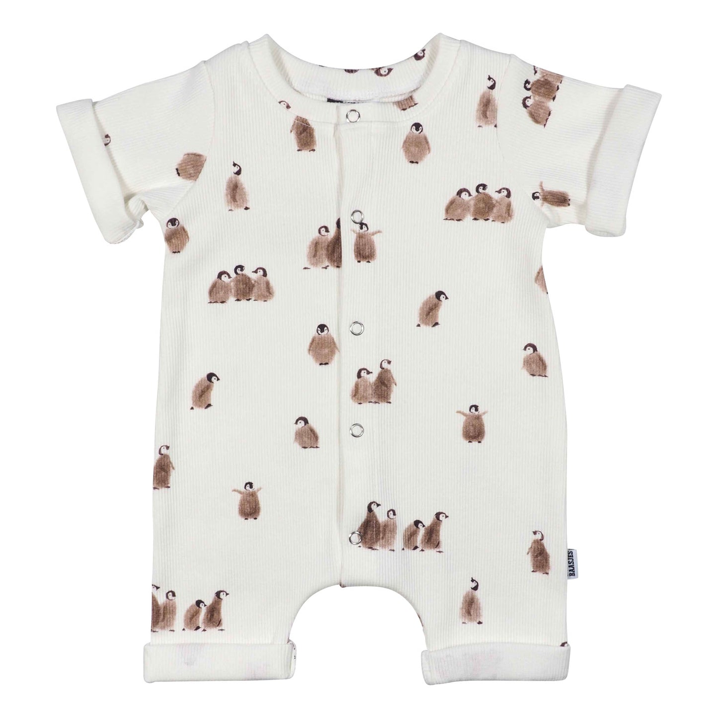 Zomer Jumpsuit Rib Penguin